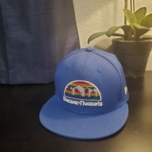 New Era NBA Denver Nuggets Team Logo 59FIFTY Fitted Hat, Size 7 5/8